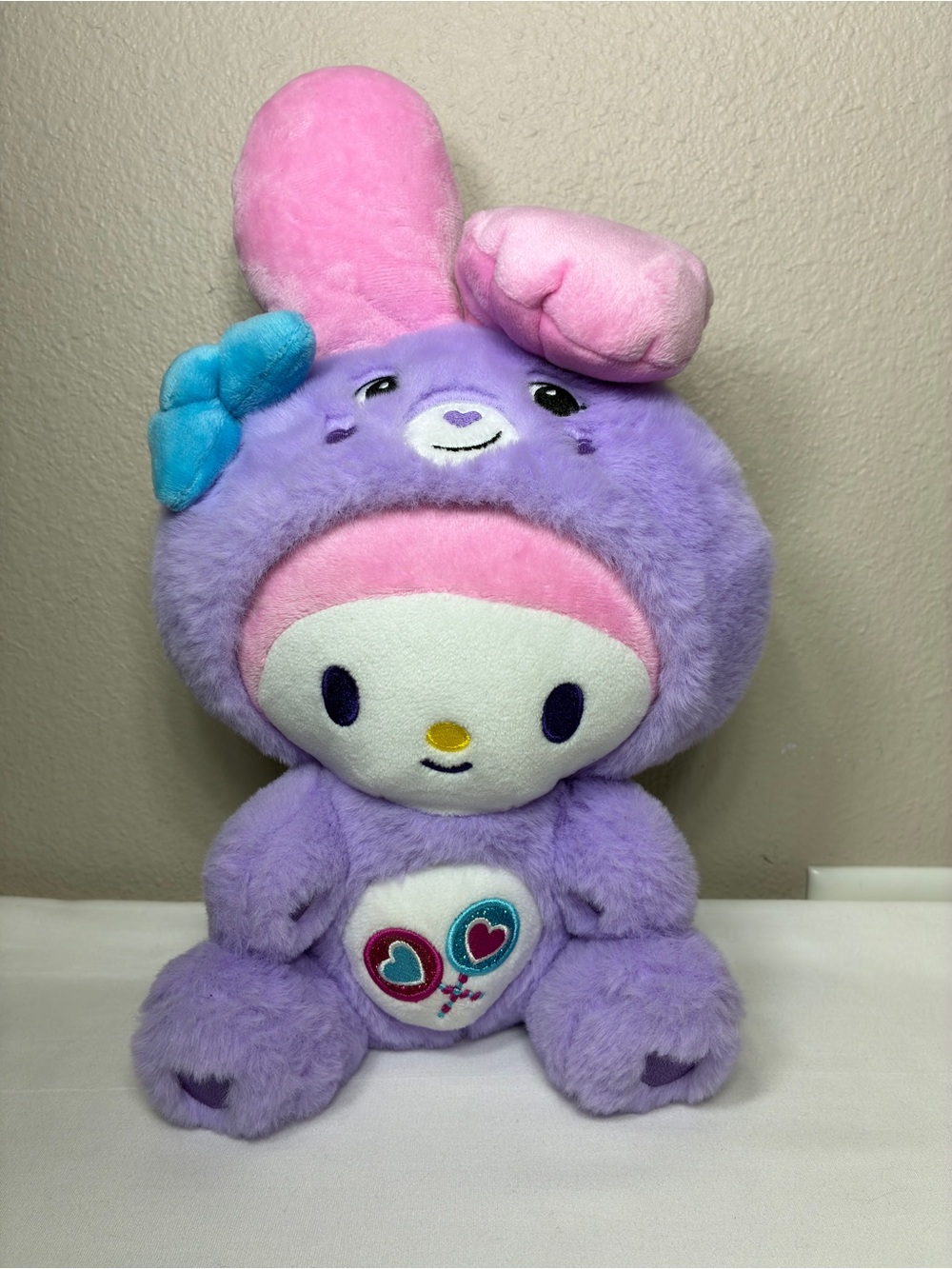 Care Bears x Hello Kitty , My Melody as Share Bear , 10" Collectible Plush